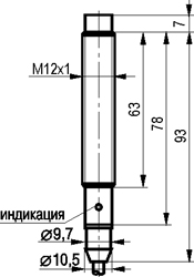 Габариты ISN EF24A-01G-4-L